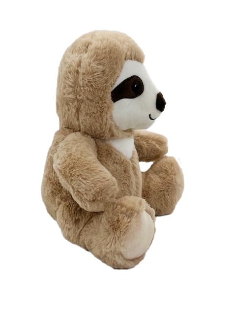 Anico 10' Plush Beige Sloth With Embroidered Eyes