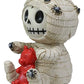 Ebros Egyptian Furrybones Mummy Sarcophagus With Red Teddy Bear And Creepy Spiders Figurine Small 2.75 Inch Tall Furry Bones Skeleton Decor Statue Gods And Goddesses Of Egypt