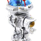 PowerTRC RC Dancing Robot - 11" Silver Plastic Model SS-AZT-RBSX with Missile Disc Launcher