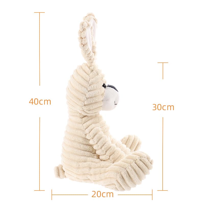 Apricot Lamb Toys Plush Corduroy Rabbit Bunny Stuffed Animal Soft Cuddly Perfect for Child (Medium,12 Inches