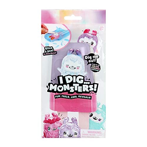 I Dig... Monsters Popsicle Pack - 1Pc Collectable Asmr Toy | Fun & Cute Stress Relief Toy - Styles May Vary