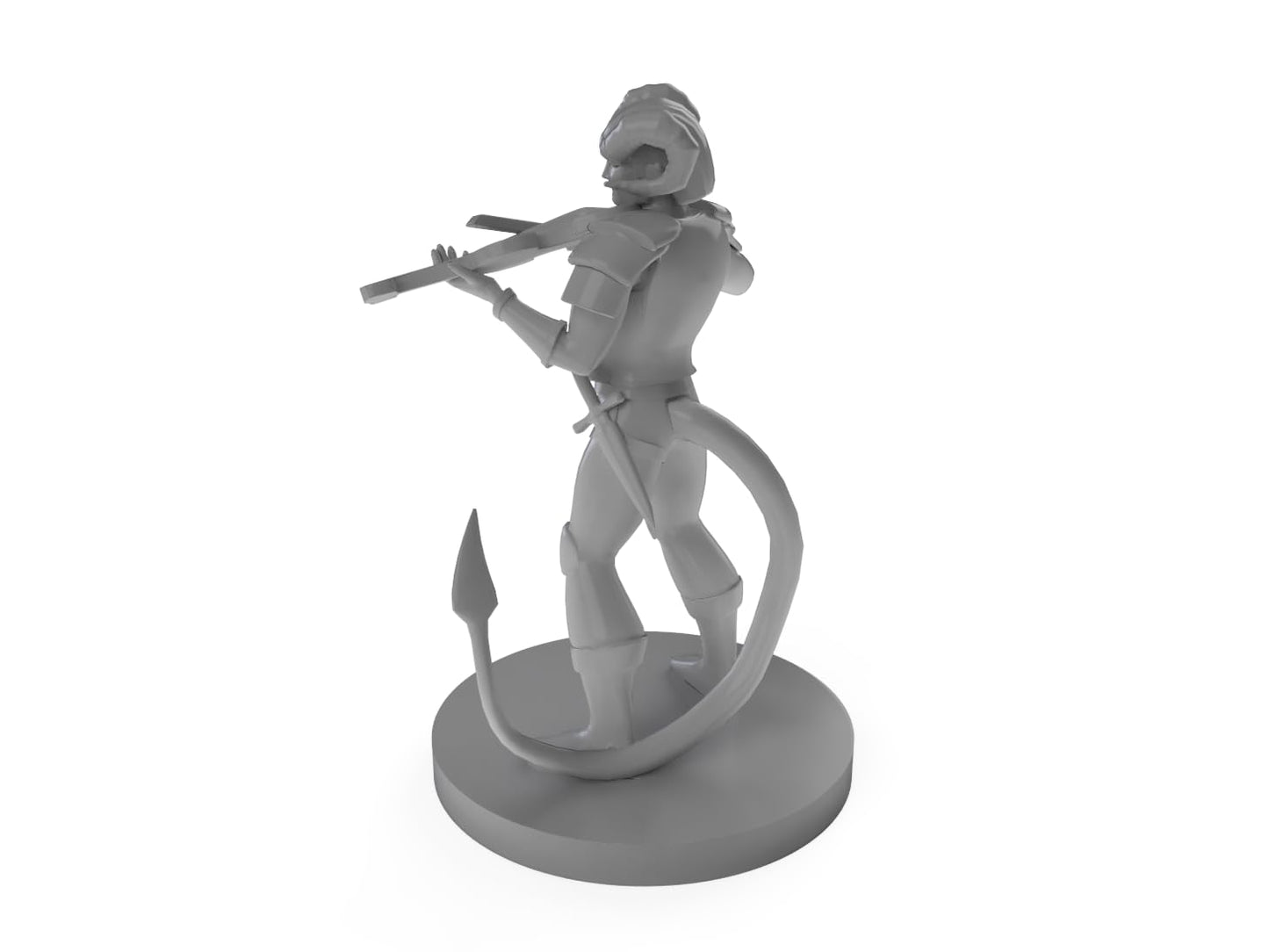 Tiefling Bard With Fiddle Tabletop Dnd Gaming Miniature
