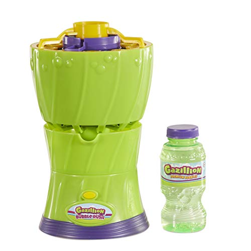 Gazillion Bubbles, Bubble Rush Portable Bubble Maker - Instant Bubble Creation - Outdoor Toy For Kids - 8 Oz. Bubble Solution Included - Ages 3+