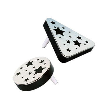 Plastic Metallic Black And Silver Noisemakers