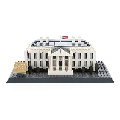 Apostrophe Games White House Building Block Set (770 Pieces) Washington D.C. White House Famous Landmark Series - Architecture Model For Kids And Adults