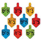Jillson & Roberts Prismatic Stickers Bulk Roll, Hanukkah Dreidels (100 Repeats)