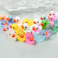 100pcs Mini Resin Duck,15 mm Dollhouse D  cor Glow in The Dark for Aquarium Decor Micro Fairy Garden Landscape Hide,Seek Party T