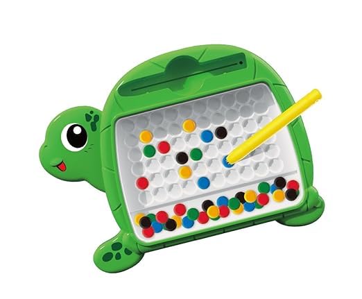 DZLING Magnetic Beads Board Game, MagPad, Educational Learning Toys for Kids, Magnetic Dot Art Game, Magnetic Drawing Board (Tur
