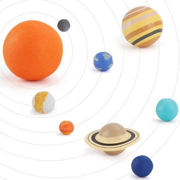 9 Piece Universe Planet Solar System Model Nine Planets Model Solar System Planet Figure Playsets Cake Topper Decoration Collect