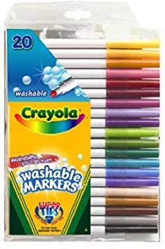 Crayola 58-8106 Washable Super Tip With Silly Scents Markers 20 Count