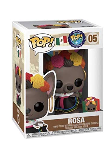 Funko POP! Around The World #05 Rosa Exclusive Vinyl Figure with Pin - Red