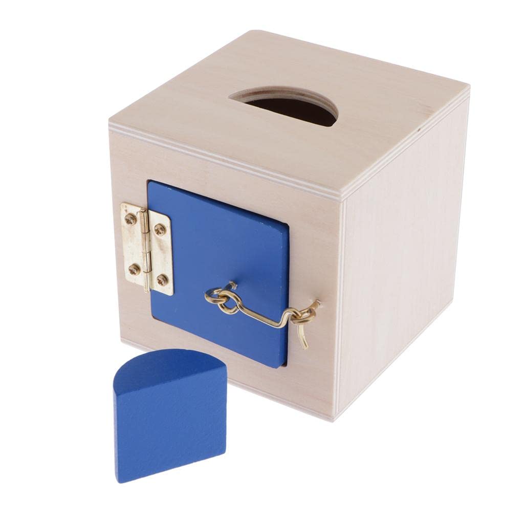 Montessori Toys Kids Early Education Teaching Aids Cube Wooden Toy Blue|Toys & Hobbies | Educational | Other Educational Toys|1 