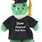 Plushland Plush Stuffed Animal Toys 8 Inches Present Gifts for Graduation Day  Personalized Text  Name or Your School Logo on Gown  Best for Any Grad School Kids (New Graduation Gator Black Gown)