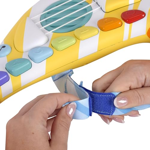 Acorn Avenue Musical Chicken Guitar - Toddler Percussion Instruments Toy for Kids, Baby & Preschool Educational Musical Toys for