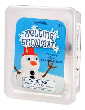 Toysmith Melting Snowman – Reusable Putty Slime Kit With Snowman Accessories – Build, Melt & Rebuild Fun – Desk Toy & Holiday Gift For Kids – Christmas Stocking Stuffer – Ages 5+