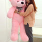 Gurudev 5 Feet Long Huge Loveable Hugable Playable Soft Teddy Bear Pink (152 Cm) Best For Someone Really Special