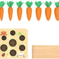 Ancaixin Montessori Toys For Babies 6-12 Months, Wooden Toys For 1 Year Old Boys And Girls, Educational Carrot Harvest Toy For Toddlers, Shape Sorting Matching Puzzle, Developmental Birthday Gifts