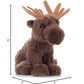 The Petting Zoo Moose Stuffed Animal Plushie, Gifts For Kids, Wild Onez Babiez Wildlife Animals, Moose Plush Toy 6 Inches