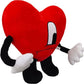 Bad Cute Bunny Plush Figure Toy 9.4 Inch Love Hearth Plush Toys For Kids And Fans Gift For Special Valentinas Christmas Day(Hearth Man)