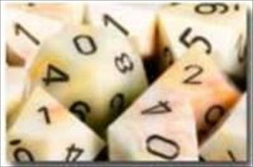 Chessex Manufacturing 27442 Festive Cirrcus With Black Numbers Dice Set Of 7