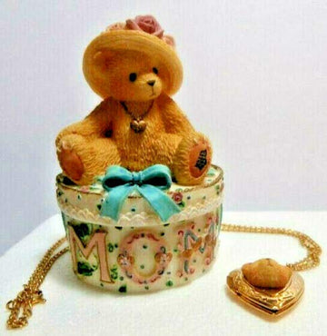 Cherished Teddies Mom Covered Box With Necklace 306614