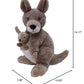 Wild Republic Ecokins, Kangaroo, Stuffed Animal, 12 Inches, Gift For Kids, Plush Toy, Made From Spun Recycled Water Bottles, Eco