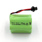 Gecoty Ni-MH Battery Pack, 6V 2400mAh Rechargeable AA Battery Pack with SM 2P Plug and USB Charger Cable for Amphibious RC Car,