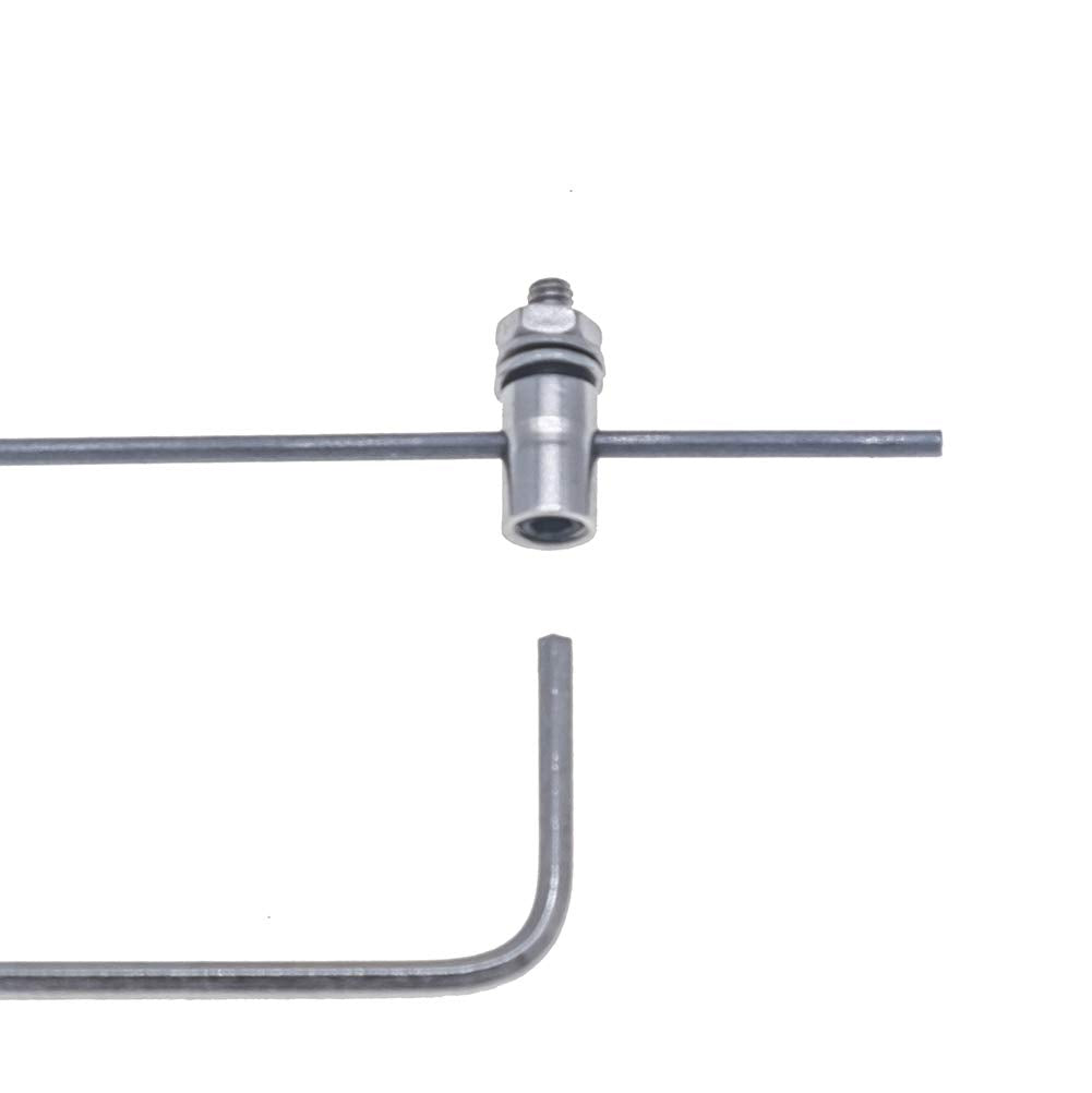 20Pcs Adjustable Pushrod Connector Linkage Stopper&F1.2Mm X L190Mm (7.5 Inch) Steel Z Push Rods Parts W/Storage Box For Rc Airpl