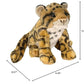 Wild Republic Clouded Leopard Plush Toy, 12" Cuddlekins Stuffed Animal, Multi Color, Soft Polyester