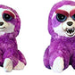 Feisty Pets Plush Purple Sloth-Lightningbolt Lucy