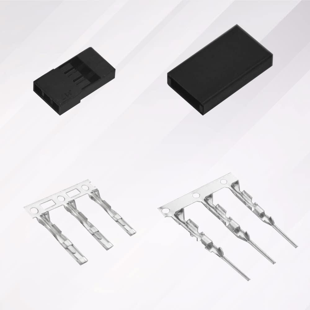 Wmycongcong 450 Pcs Universal Servo Cable Wire Connector And Male Female Crimp Pin Kit For Jr Hitec Connector