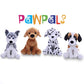 Plushland Pawpals Paw Pal Stuffed Animal Teddy Bear Toys Puppy Dog 8 Inches, Birthday Holiday Halloween Christmas Bone Best Frie