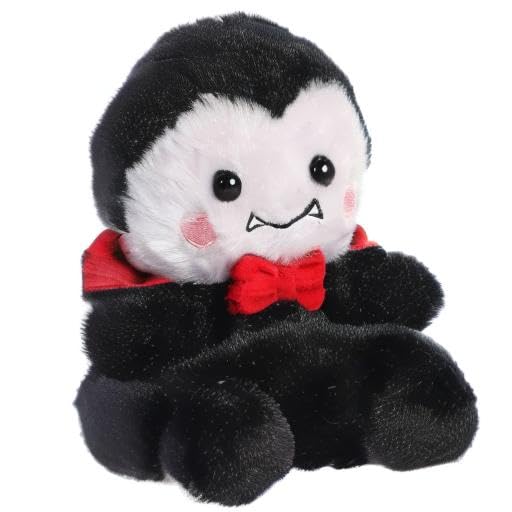 Aurora Spooky Palm Pals Viktor Vampire Stuffed Animal - Pocket-Sized Play - Collectable Fun - Black 5 Inches