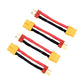 4pcs Deans T-Plug Male to XT60 Female Connector Lead Adapter Cable 14awg 5cm for RC Lipo(BDHI-63)