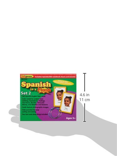 Edupress Spanish In A Flash Cards Set 2 (Ep62343)
