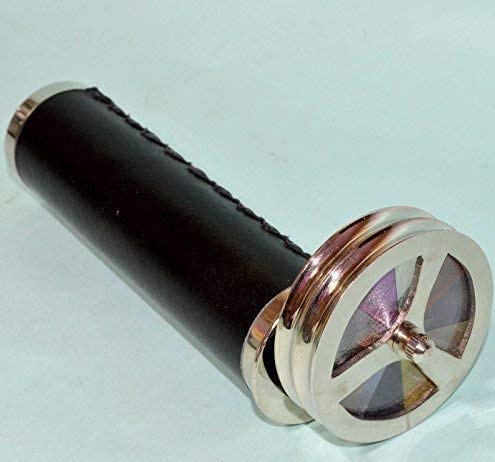 Medieval Replicas Antique Brass Double Wheel Kaleidoscope Brass Base Vintage Kaleidoscope Gift-Like New