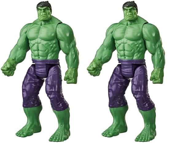 Marvel Avengers Titan Hero Series Blast Gear Deluxe Hulk Action Figure, 30-cm Toy, Inspired byMarvel Comics, for Children Aged 4