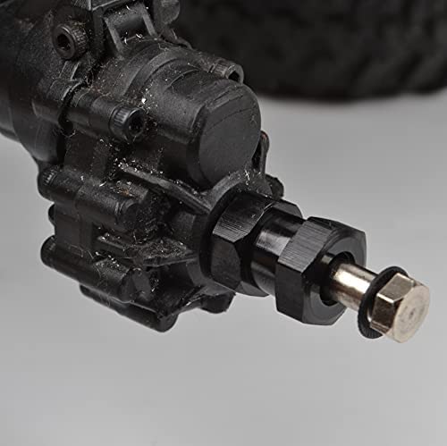 RC 15MM Extension Adaptor Wheel HEX Hub 12MM Upgrade Length for Traxxas Trx4 TRX-4 Upgrade Accessories (Black)