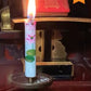 Japanese Candles No. 6 Drawn Plum.Made in Japan.Manufacturer Awaji Baikundou, White