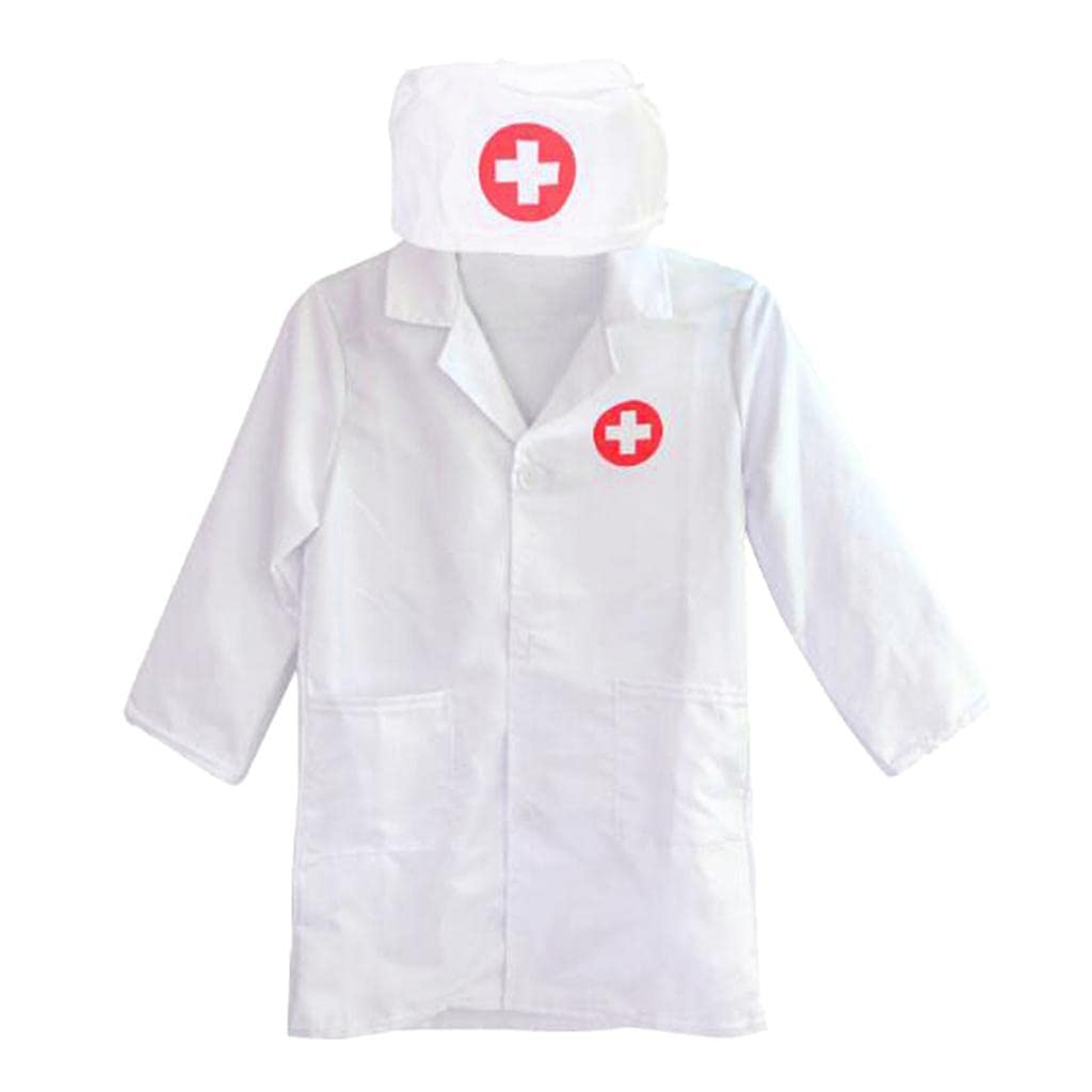 MYADDICTION Kids Lab Uniform Scientist Doctor Nurse Role Play Costume Cosplay White