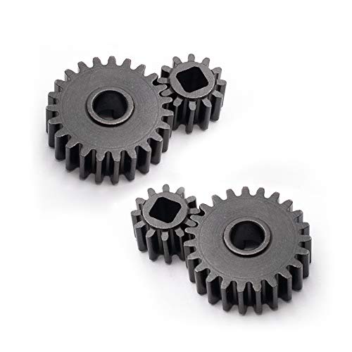 KYX Racing Hardened Steel 32P Portal Gear Set 23T/12T 2pcs Upgrades Accessories for RC Crawler Car Axial SCX10 III AXI03007 Capr