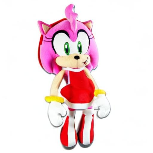 Great Eastern Entertainment Sonic The Hedgehog Plush - 9" Amy Rose, Multi-colored, Soft Plush Material, Model GE-52635