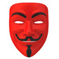 Western Era Vendetta Face Mask, Anonymous Edition Perfect Fit Cosplay, V For Vendetta (Red) (Pack Of 1)