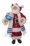 Santa'S Workshop 12'' Hanukkah Santa, Red