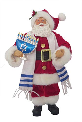 Santa'S Workshop 12'' Hanukkah Santa, Red
