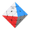 CuberSpeed Magnetic FTO M Face Turning Octahedron Speed Cube - Transparent/White, ABS Material, Stickerless Puzzle