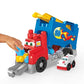 Mega Bloks First Builders Toddler Blocks Toy Set, Build & Race Rig With 16 Pieces, Sounds And Storage, Red, Ages 1+ Years