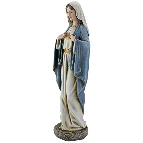 Roman Joseph'S Studio, 14' H Immaculate Heart Of Mary Figure, Renaissance Collection, Religious Home Decor, Devout Gift,