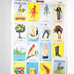 Don Clemente Mexican Jumbo Loteria Set, Deck Of Cards Fun And Educational, 10 Large Boards