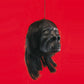 Loftus Mini Shrunken Head Hanging Halloween 3' Decoration Prop, Black